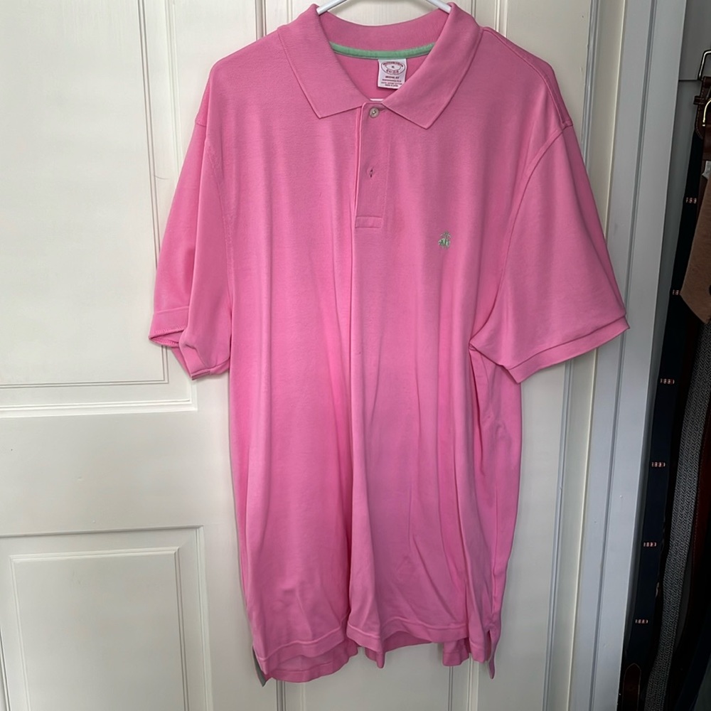 Brooks Brothers Original Fit Supima Cotton Polo Extra Large Pink